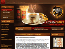 Tablet Screenshot of lizardcoffee.cz
